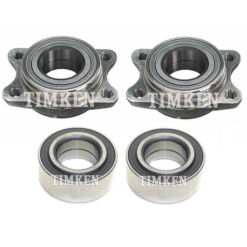 Audi Wheel Bearing Assembly Kit - Front and Rear 4A0498625 - Timken 2894508KIT